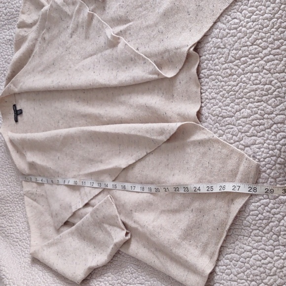 Eileen Fisher Size M Speckled Waterfall Organic Cotton Wool Blend Sweater - Picture 4 of 10